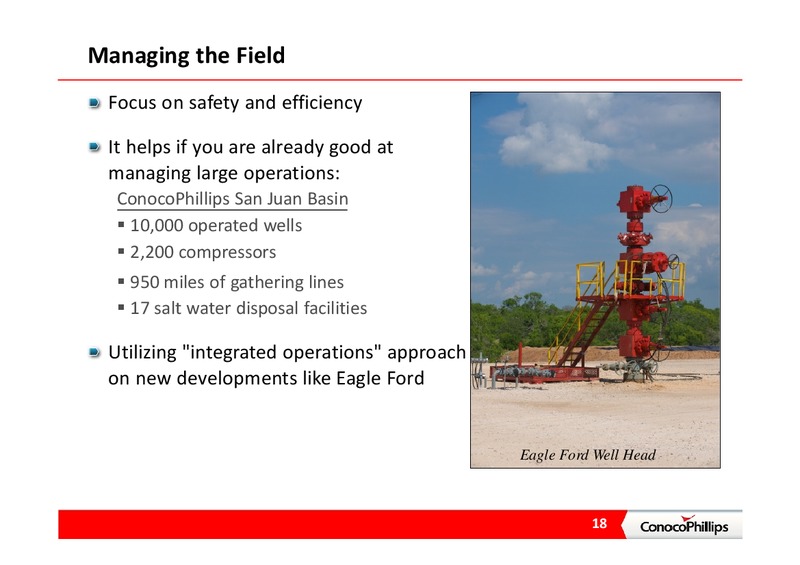 INVESTOR PRESENTATION – ConocoPhillips – slide 18