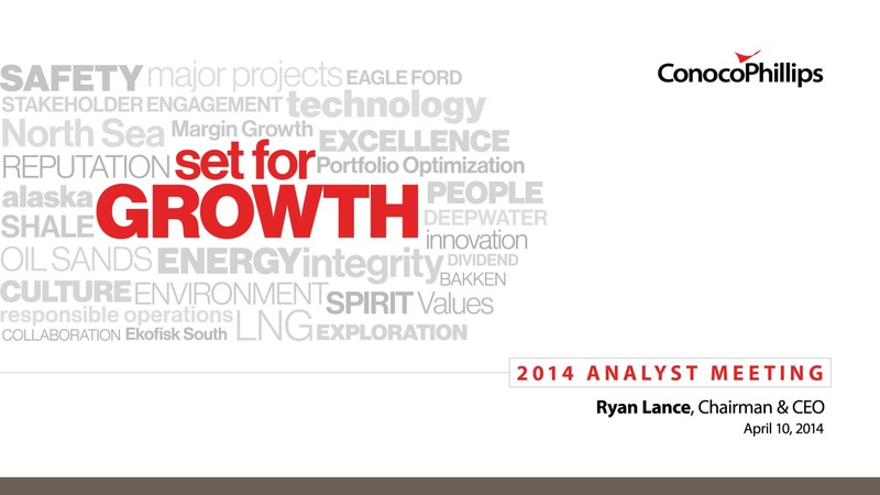 2014 ANALYST MEETING – ConocoPhillips – slide 76