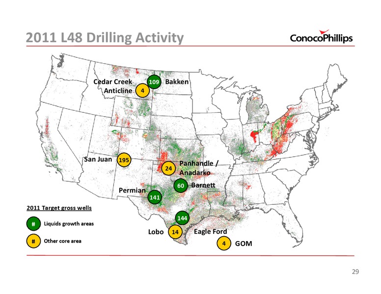 2011 INVESTOR UPDATE – ConocoPhillips – slide 29