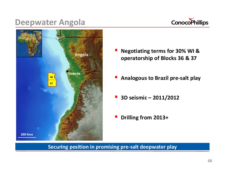 2011 INVESTOR UPDATE – ConocoPhillips – slide 68