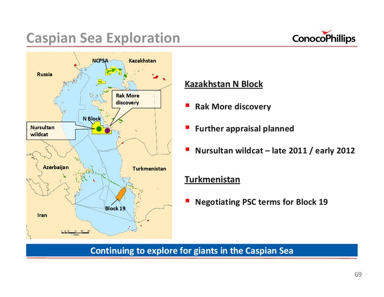 2011 INVESTOR UPDATE – ConocoPhillips – slide 69