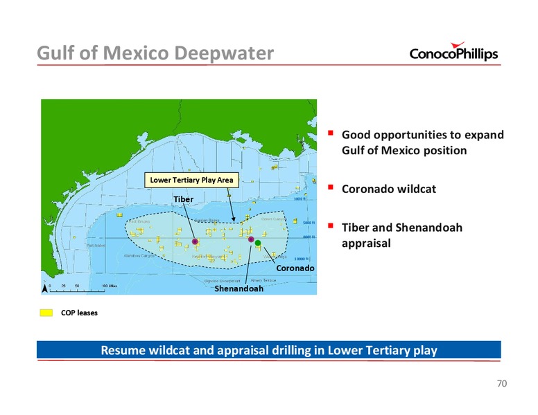 2011 INVESTOR UPDATE – ConocoPhillips – slide 70
