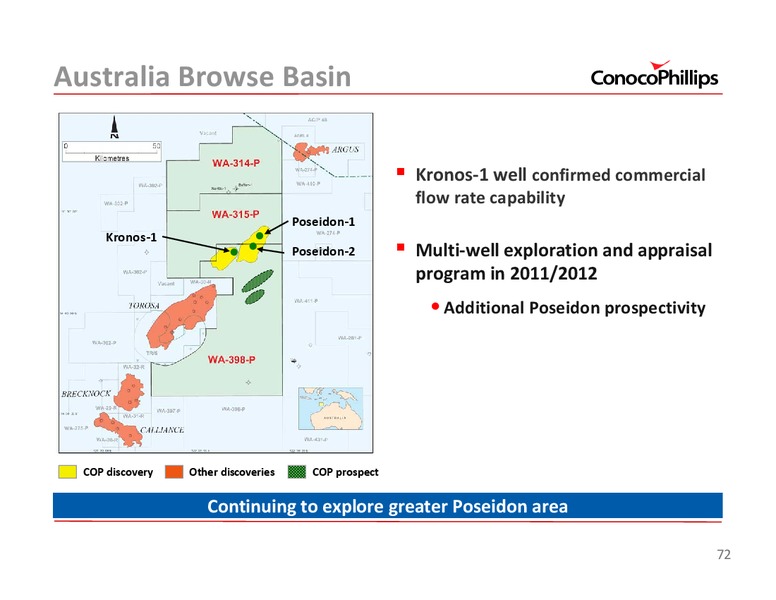 2011 INVESTOR UPDATE – ConocoPhillips – slide 72