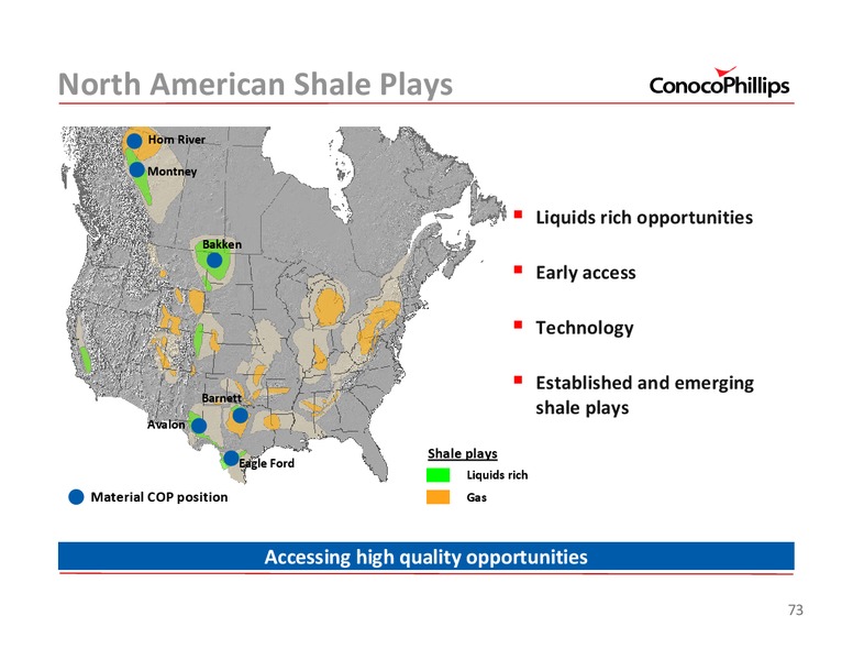 2011 INVESTOR UPDATE – ConocoPhillips – slide 73