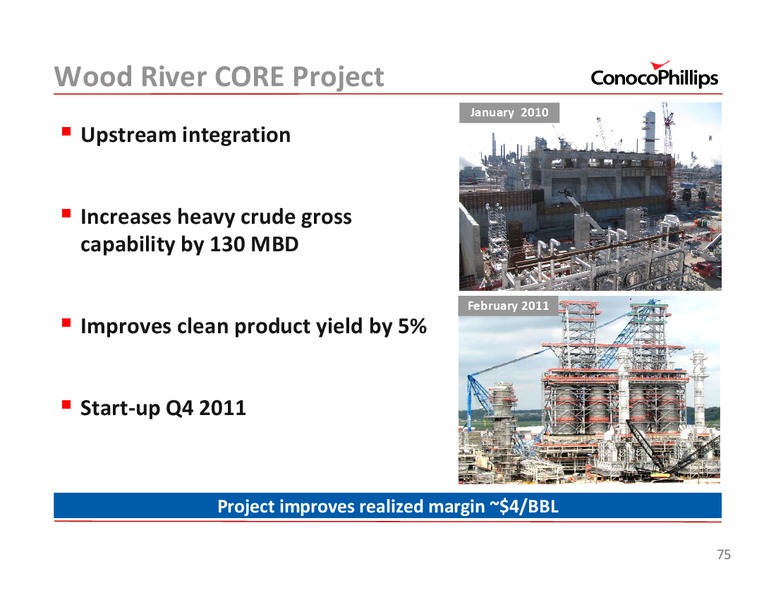 2011 INVESTOR UPDATE – ConocoPhillips – slide 75