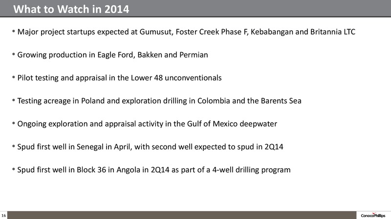 1Q14 Conference Call – ConocoPhillips – slide 15