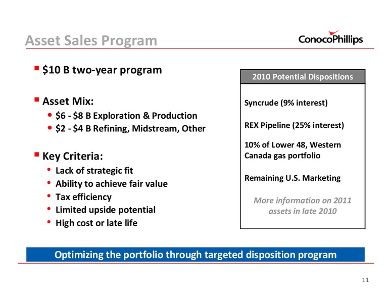 SANFORD C BERNSTEIN STRATEGIC DECISIONS CONFERENCE – ConocoPhillips – slide 12