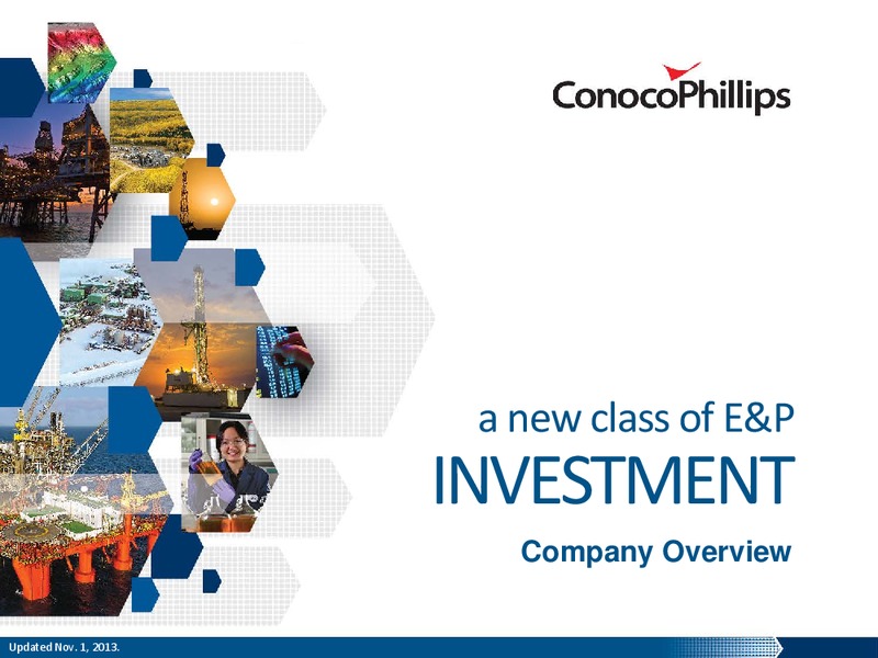 COMPANY OVERVIEW – ConocoPhillips – slide 1