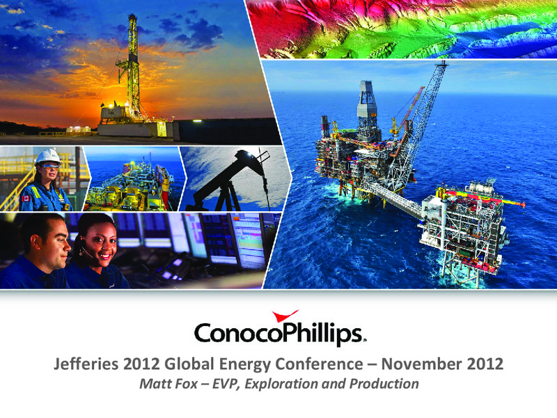 JEFFERIES 2012 GLOBAL ENERGY CONFERENCE – ConocoPhillips – slide 1