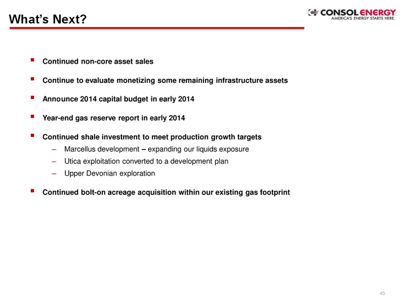 December 2013 Investor Presentation – Consol Energy Inc. – slide 42