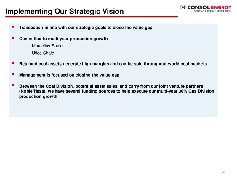 December 2013 Investor Presentation – Consol Energy Inc. – slide 43