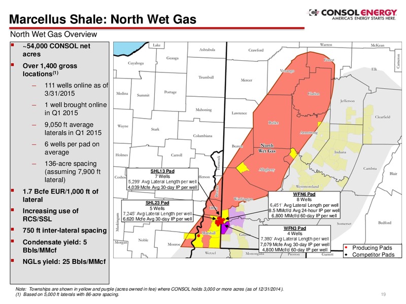 Q1 2015 EARNINGS CALL – Consol Energy Inc. – slide 18