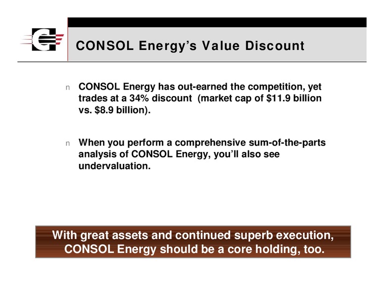 BMO Capital Markets 2010 Global Metals & Mining Conference – Consol Energy Inc. – slide 29