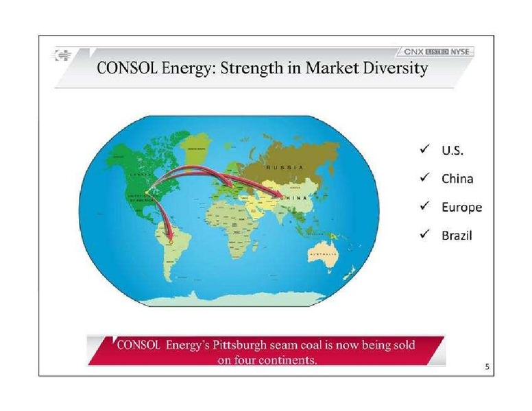 32nd Annual Institutional Investors Conference – Consol Energy Inc. – slide 5
