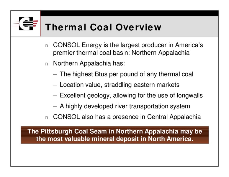 November 2009 Investor Presentation – Consol Energy Inc. – slide 6