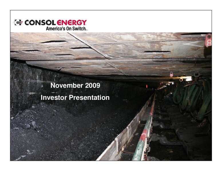 November 2009 Investor Presentation – Consol Energy Inc. – slide 28