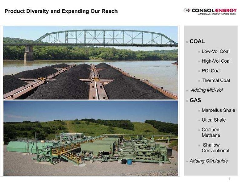 Dahlman Roses 2nd Annual Metals Mining  Materials Conference – Consol Energy Inc. – slide 6