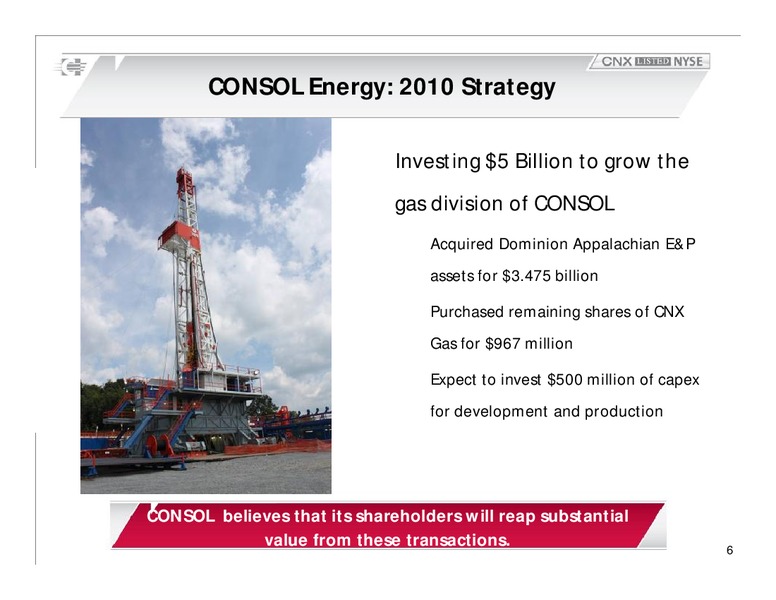 November 2010 Investor Presentation – Consol Energy Inc. – slide 5