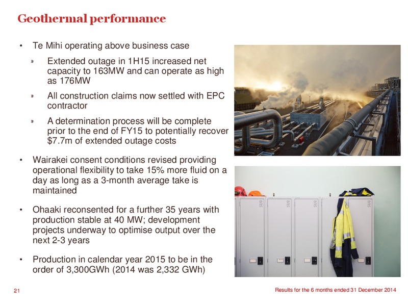 2015 Interim Results Presentation – Contact Energy – slide 20