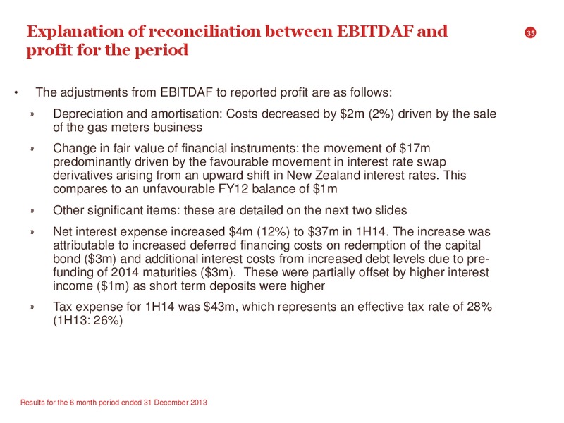 2014 Interim Results Presentation – Contact Energy – slide 34