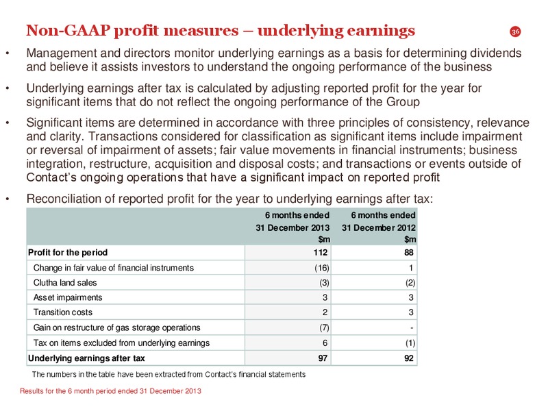 2014 Interim Results Presentation – Contact Energy – slide 35