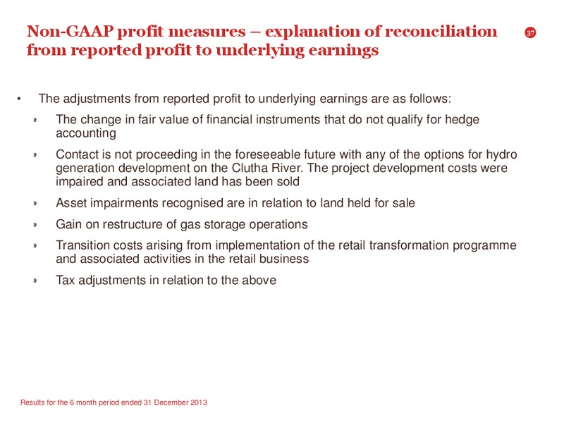 2014 Interim Results Presentation – Contact Energy – slide 36