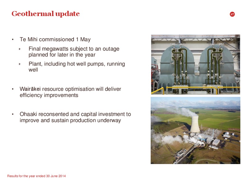 FULL YEARS RESULTS PRESENTATION – Contact Energy – slide 26