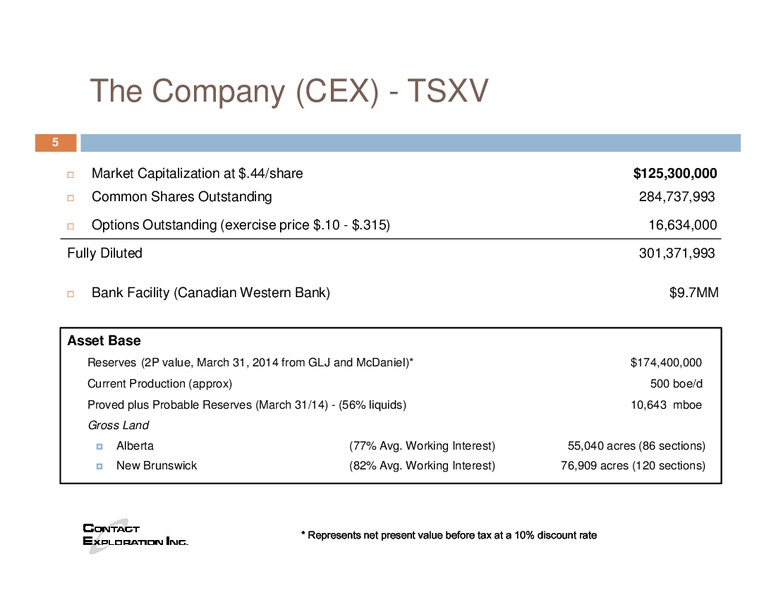 CORPORATE UPDATE – Contact Exploration Inc. – slide 3