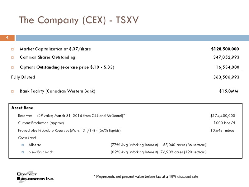 Corporate Update – Contact Exploration Inc. – slide 2