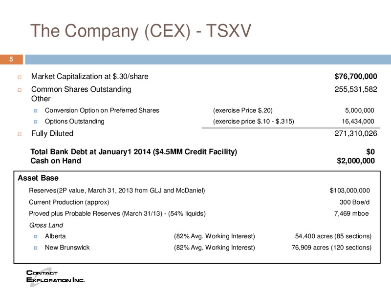 WINTER CORPORATE UPDATE – Contact Exploration Inc. – slide 3
