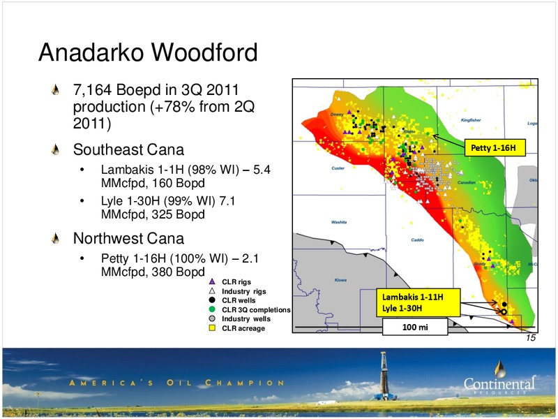 3Q-2011 Update – Continental Resources, Inc. – slide 14