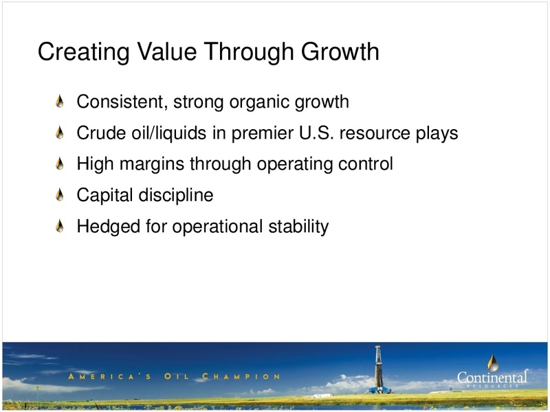 3Q-2011 Update – Continental Resources, Inc. – slide 18