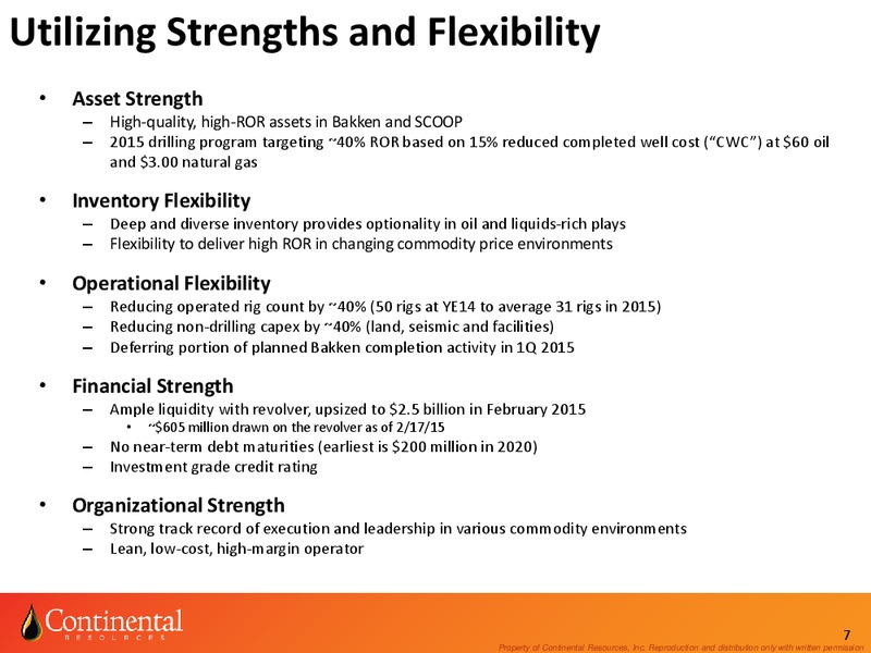 Investor Update – Continental Resources, Inc. – slide 6