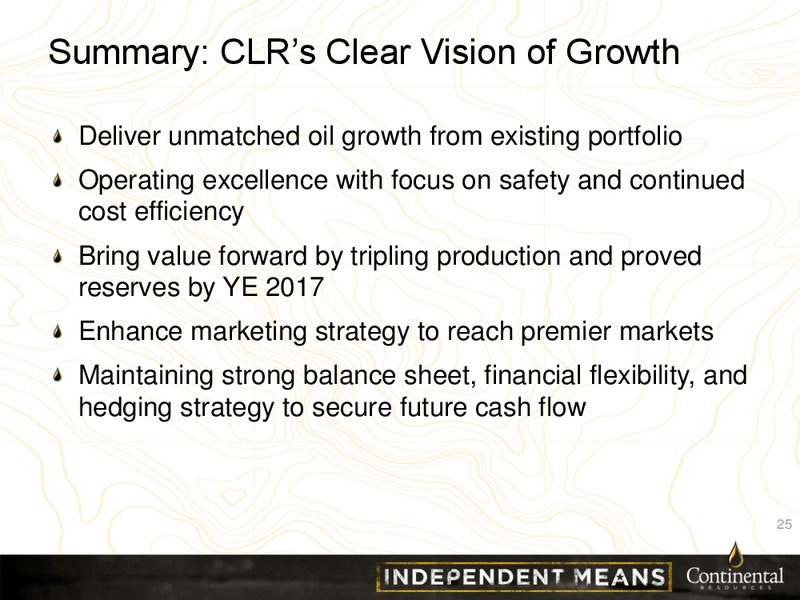 March 2013 Investor Presentation – Continental Resources, Inc. – slide 24