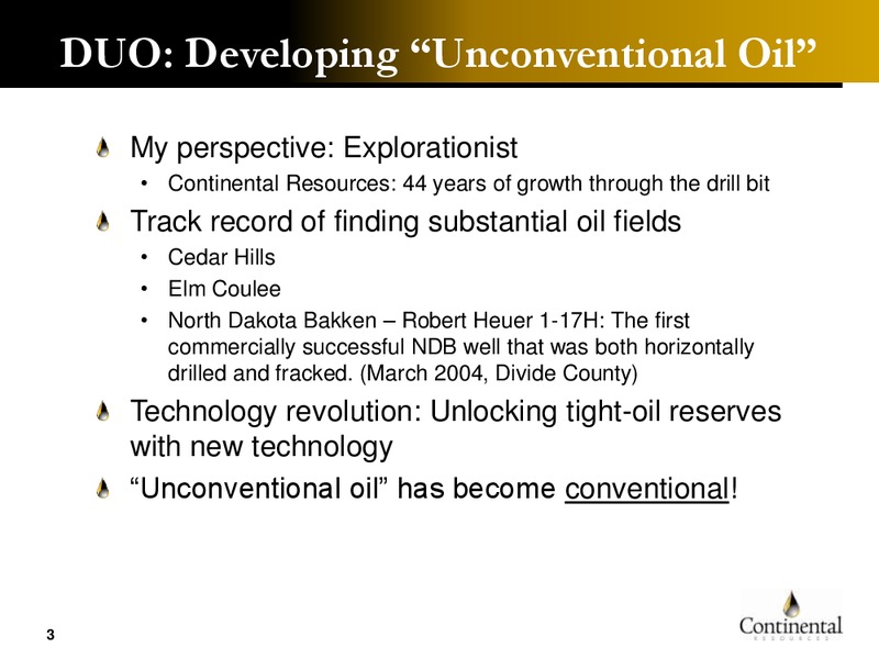 Hart DUO Conference – Continental Resources, Inc. – slide 2
