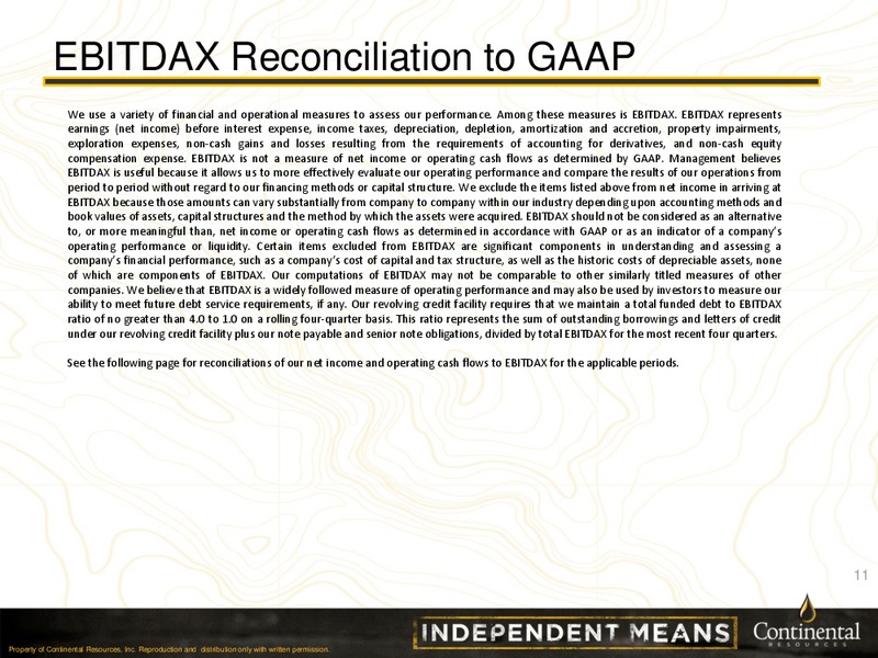 Investor Presentation – Continental Resources, Inc. – slide 10