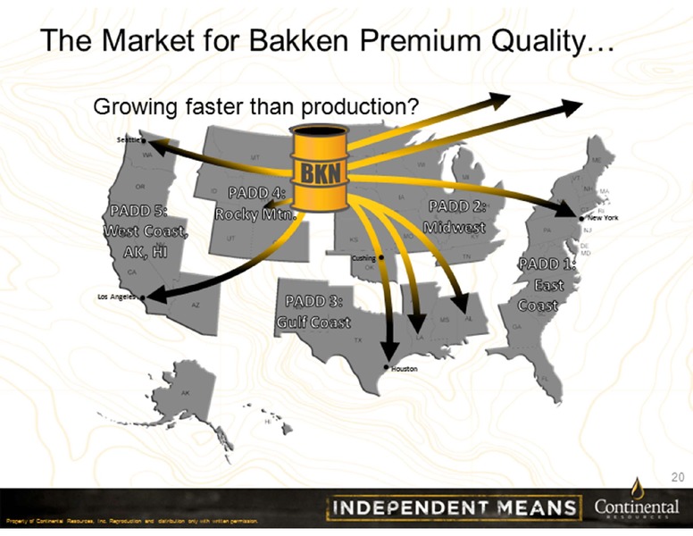 Barclays Investor Conference 2013 – Continental Resources, Inc. – slide 20