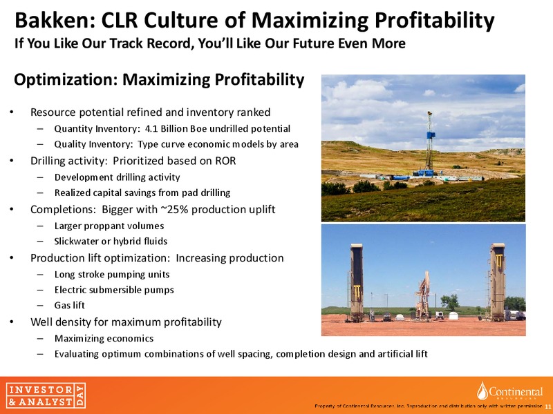invesor and Analyst day – Continental Resources, Inc. – slide 10