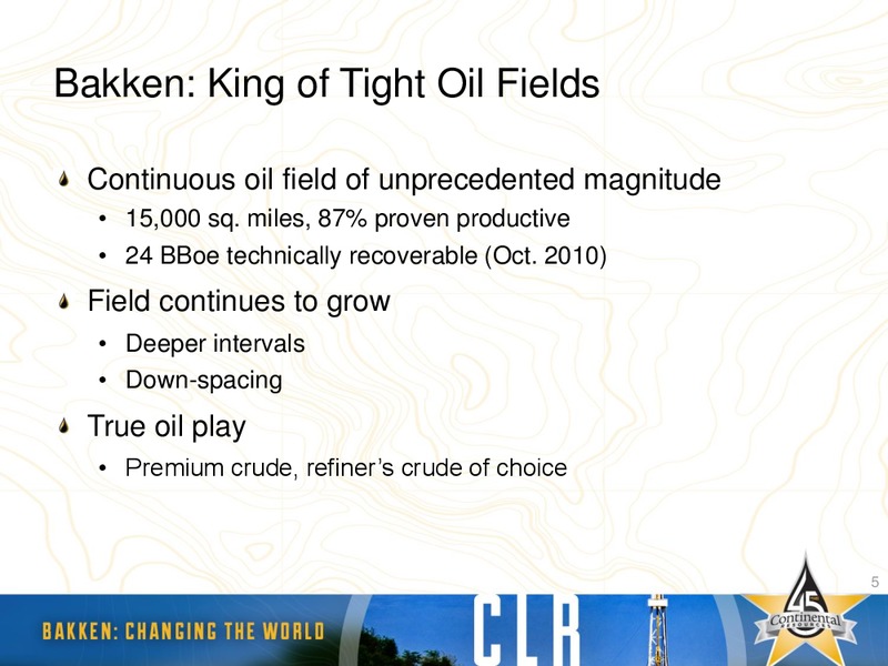 Canaccord Genuity – Continental Resources, Inc. – slide 4