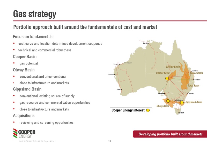 Investor Presentation – Cooper Energy Limited – slide 10