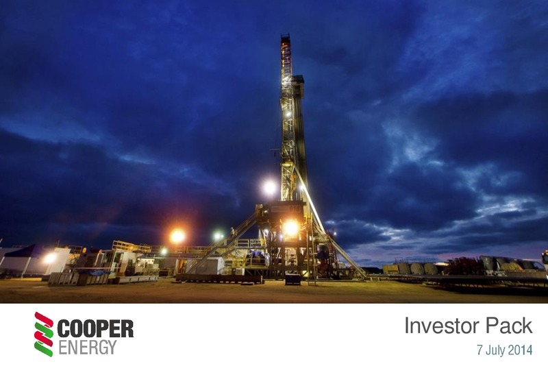 Investor Pack – Cooper Energy Limited – slide 1