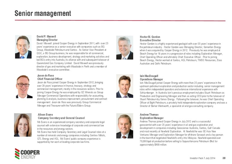 Investor Pack – Cooper Energy Limited – slide 29