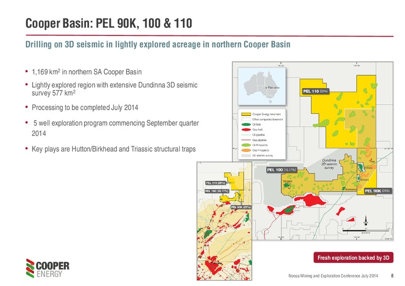 Presentation to Noosa Mining and Exploration Conference – Cooper Energy Limited – slide 7