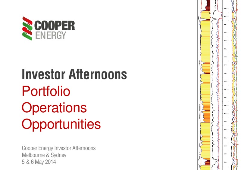 Investor Afternoons Melbourne & Sydney – Cooper Energy Limited – slide 1
