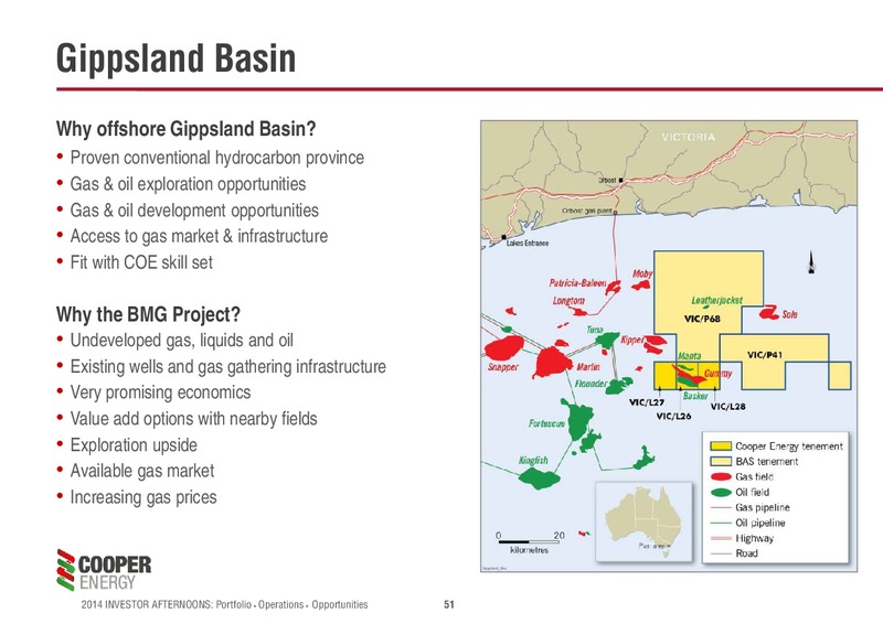 Investor Afternoons Melbourne & Sydney – Cooper Energy Limited – slide 50