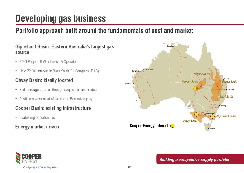 Presentation to ASX Spotlight Hong Kong & Singapore – Cooper Energy Limited – slide 11