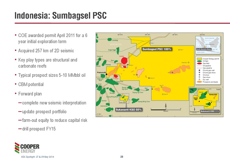Presentation to ASX Spotlight Hong Kong & Singapore – Cooper Energy Limited – slide 27
