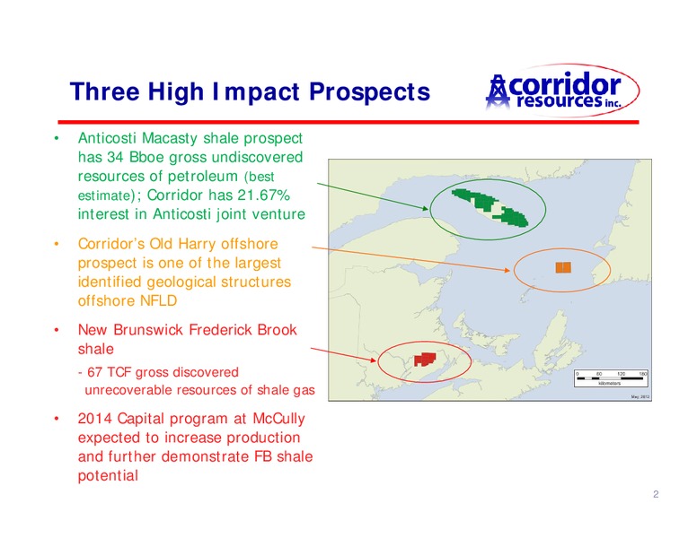 AGM – Corridor Resources Inc. – slide 3