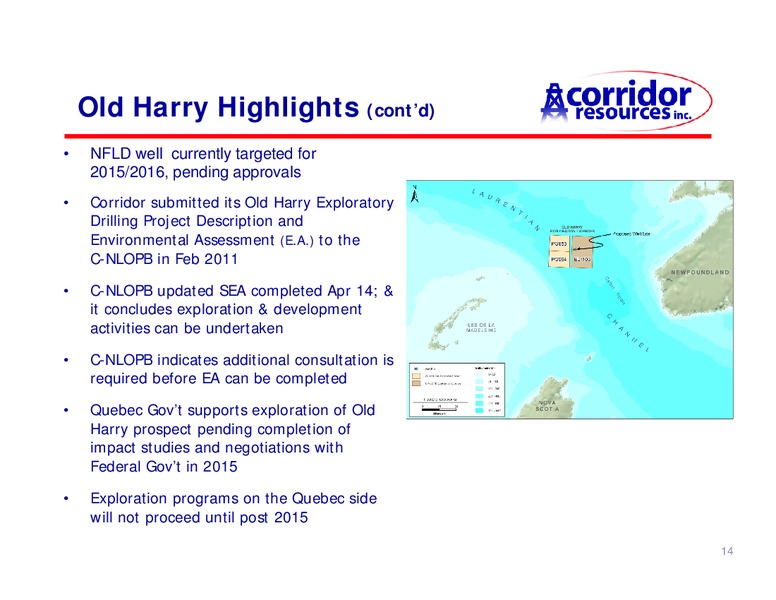 AGM – Corridor Resources Inc. – slide 15