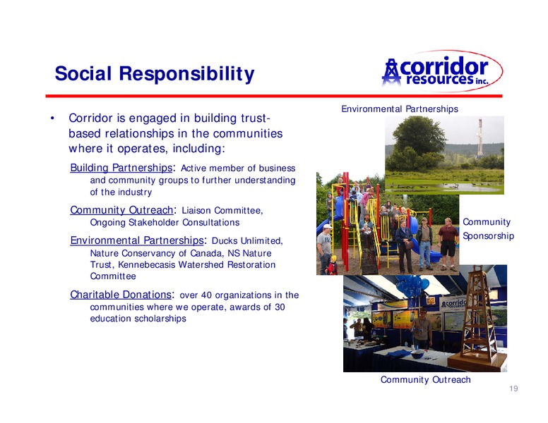 AGM – Corridor Resources Inc. – slide 20